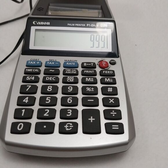 Canon Palm Printer P1-DH V 12 Digits Adding Machine #X20 - Picture 2 of 12